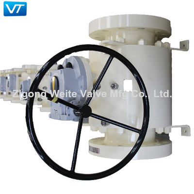 OEM de V.S. de Toestel In werking gestelde Witte Kleur 1.6Mpa-42Mpa van Kogelklep Van een flens voorzien Einden