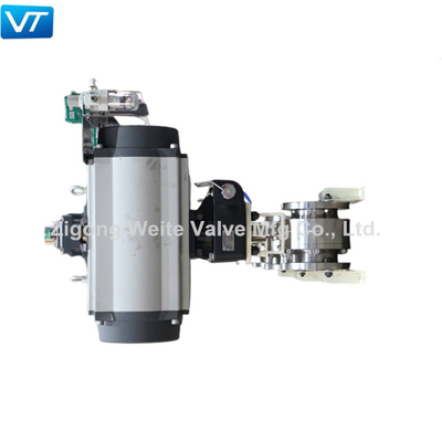 SS Pneumatische Actuator Corrosiebestendige Kogelklep Vuurvaste API 6FA